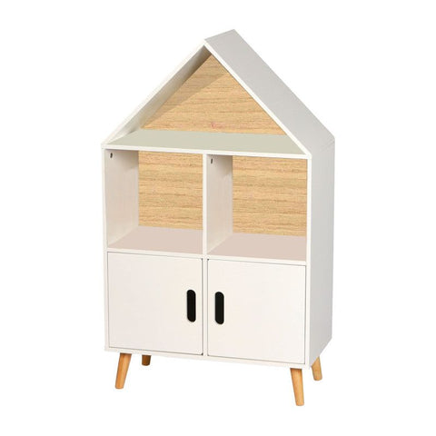 Bibliothèque Maison Pour Enfant En Bois Blanc