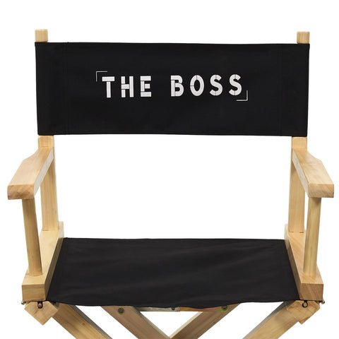 Chaise Directeur The Boss Noire