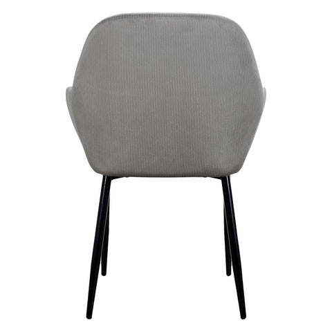 Fauteuil Gris En Velours Giulia