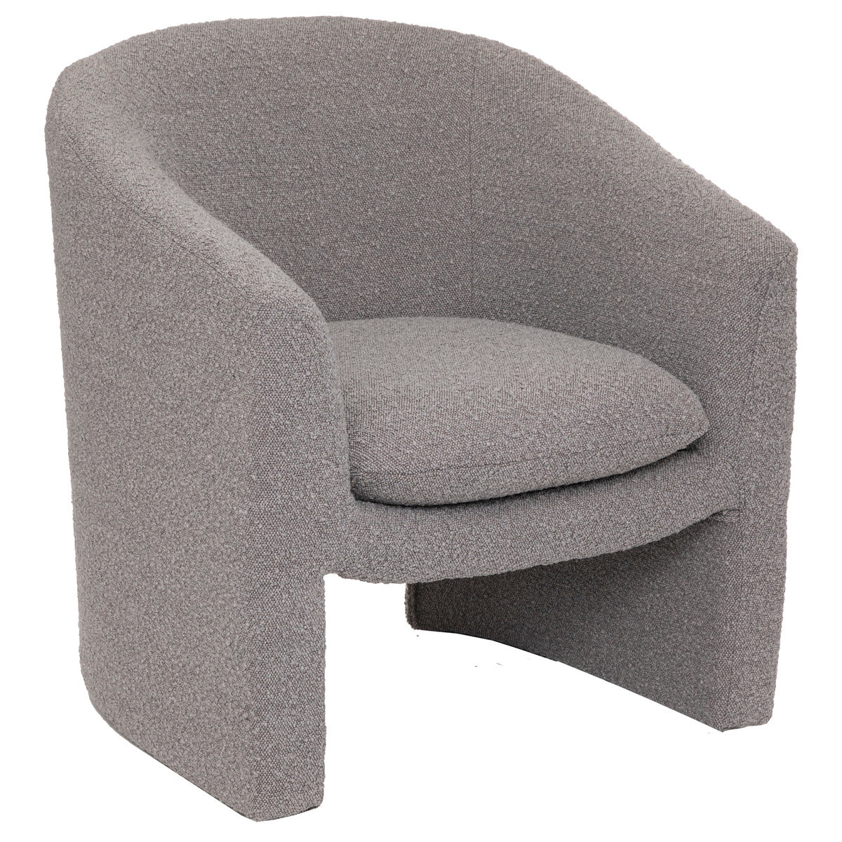 Fauteuil Bouclette Chiara Blanc - Mon Corner Maison