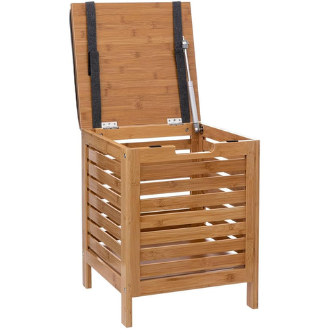 Tabouret Coffre De Rangement En Bambou