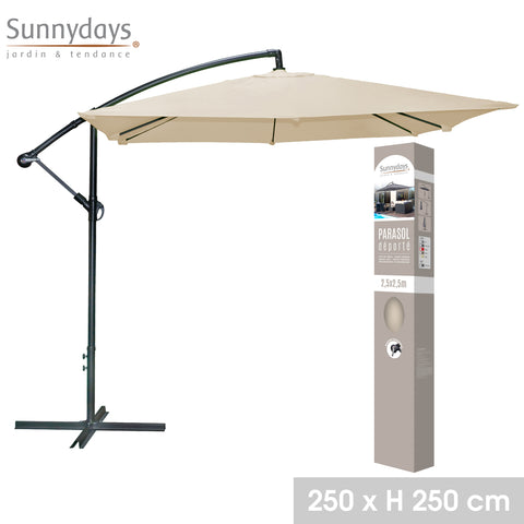 Parasol Deporte Carré Beige Sable