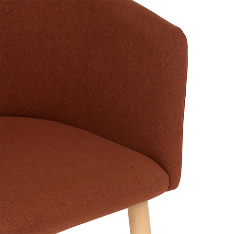 Fauteuil À Dîner Marlo Velours Ambre