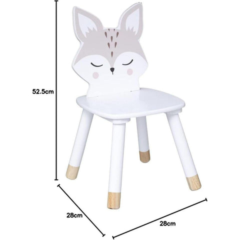 Chaise Pour Enfant Douceur Renard Blanc