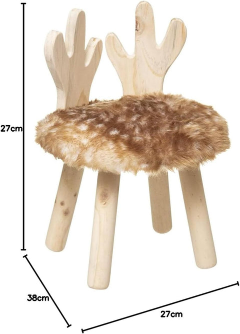 Tabouret Pour Enfant Cerf Beige