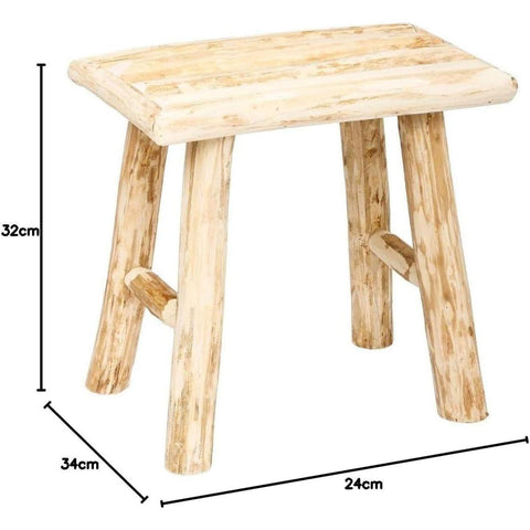 Tabouret En Bois Pure Nature Woody