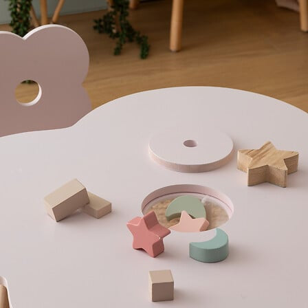 Table Pour Enfant Fleur Rose