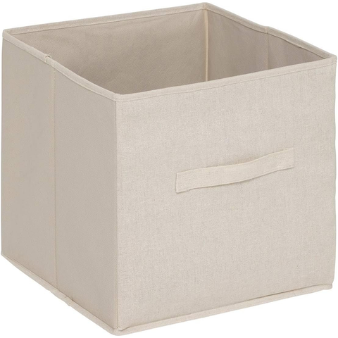 Banc De Rangement Tidy Box Avec 2 Paniers En Bambou Marron