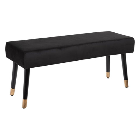 Banc Salome 100x35 En Velours Noir