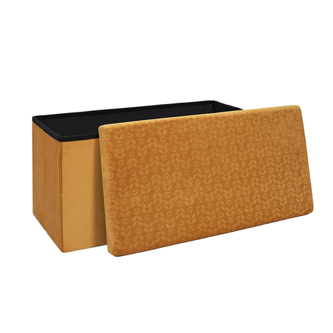 Banc coffre pliable Retro Ocre