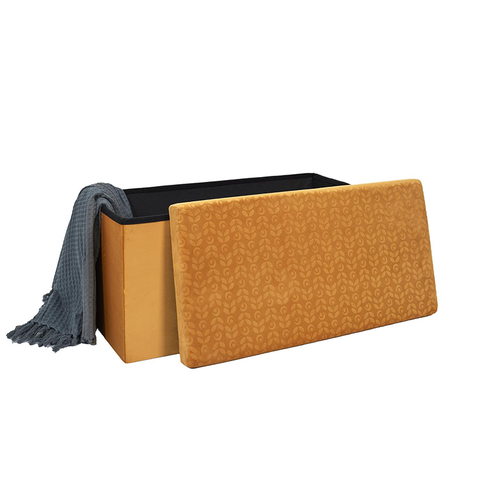 Banc coffre pliable Retro Ocre