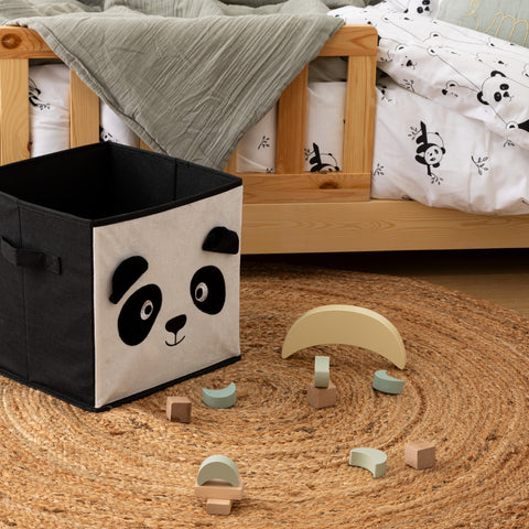 Boîte De Rangement En Velours Panda