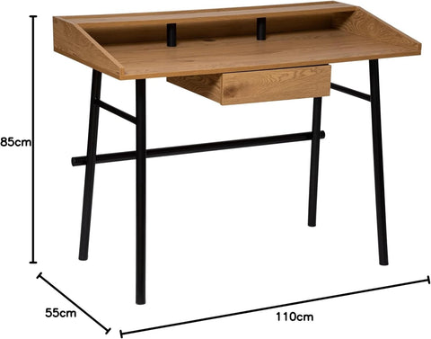 Bureau 1 tiroir Josan Marron