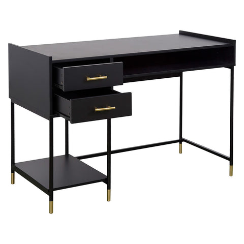 Bureau 2 tiroirs Tedy Noir