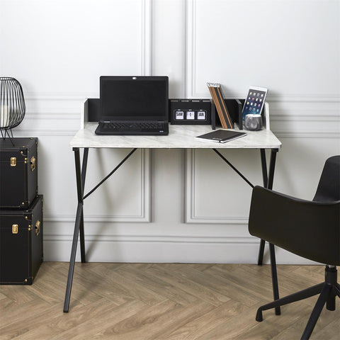 Bureau Brice imitation Marbre Noir