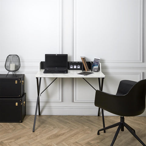 Bureau Brice imitation Marbre Noir