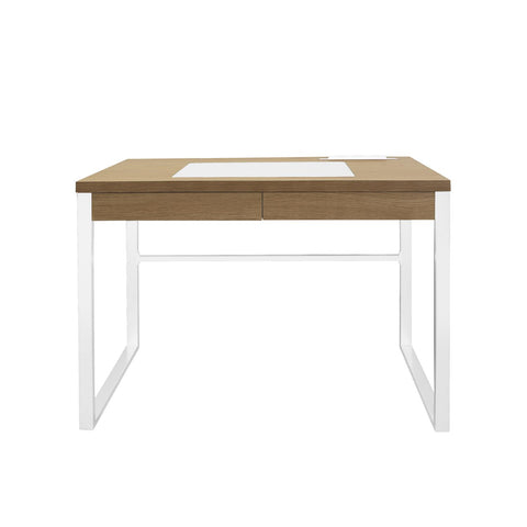 Bureau En Bois Et Métal Blanc