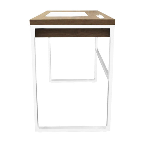 Bureau En Bois Et Métal Blanc