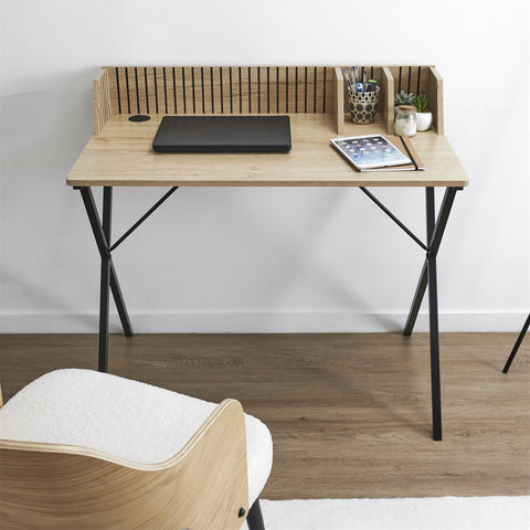 Bureau design en bois Marron