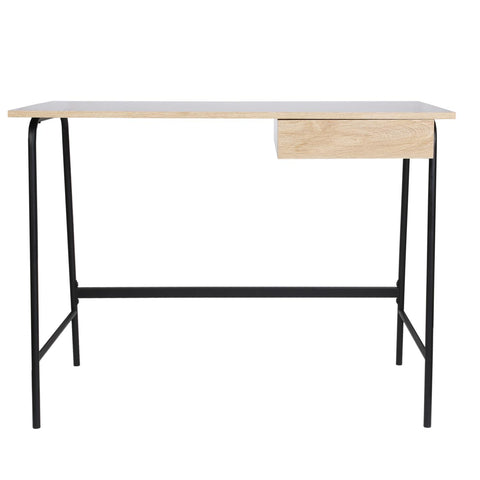 Bureau industriel en bois Stanford Noir