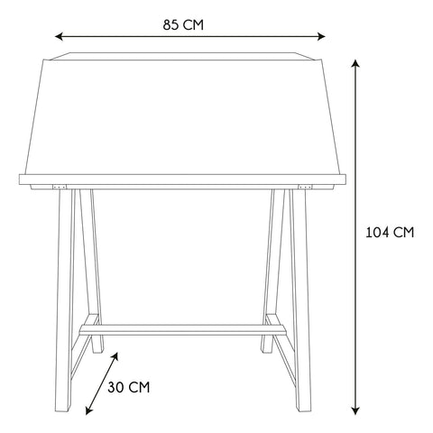 Cabinet Sur Pieds Emile Gris