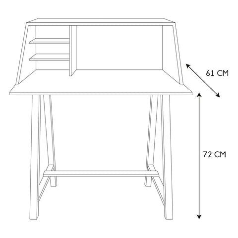 Cabinet sur pieds Emile Jaune