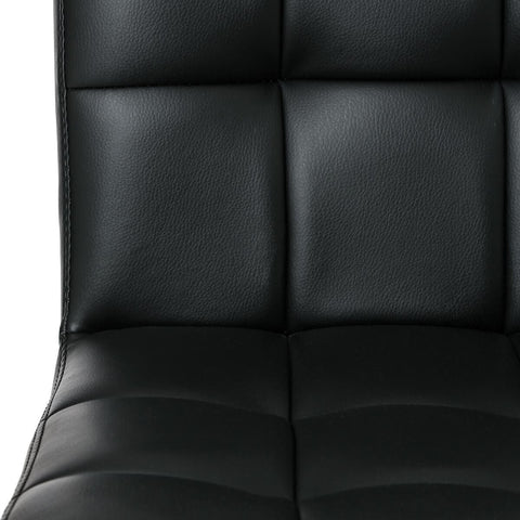 Chaise De Bar Delek PU Noire