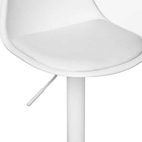 Chaise De Bar Haute Ajustable Aiko Blanc