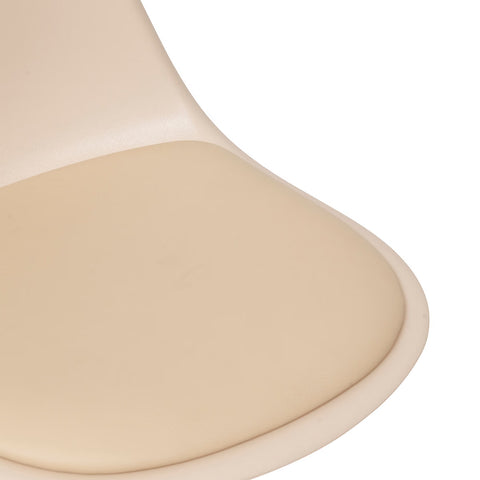 Chaise De Bar Haute Ajustable Aiko Beige