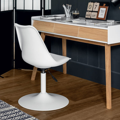 Chaise De Bureau Ajustable Aiko Blanc