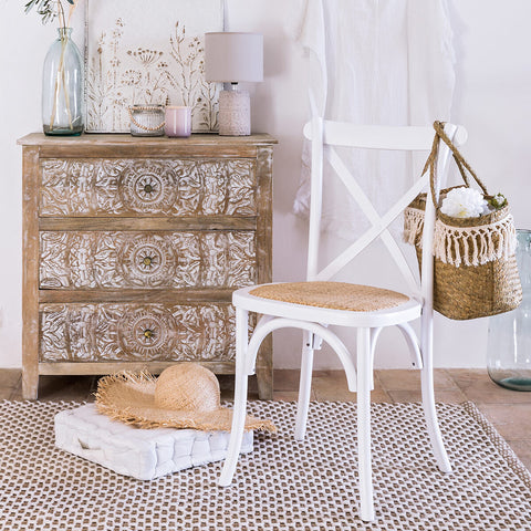 Chaise De Table Bistrot Isak Blanc