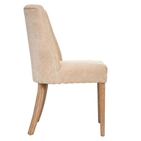 Chaise De Table Livia Chenille Beige