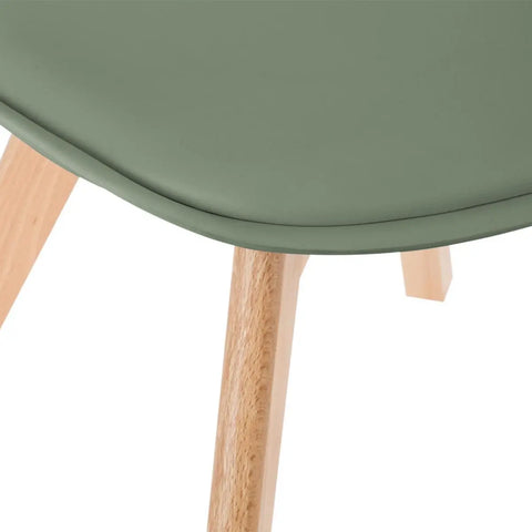 Chaise De Table Pieds En Hêtre Baya Vert Kaki