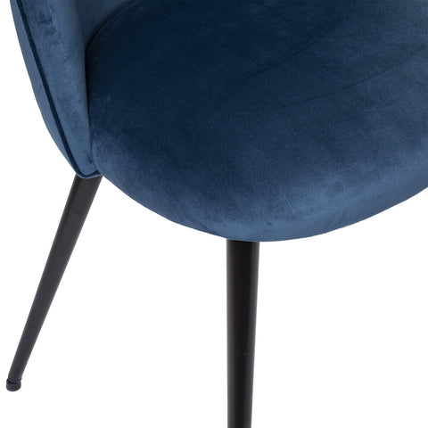 Chaise De Table Velours Bleu