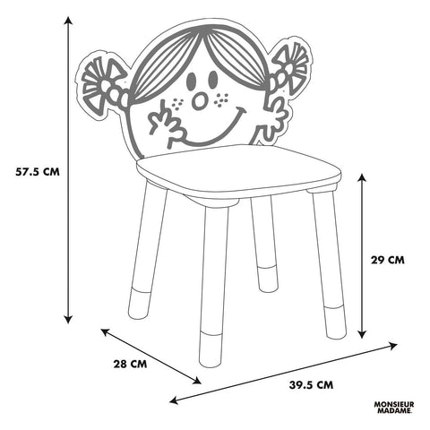 Chaise Enfant Madame Bonheur Jaune