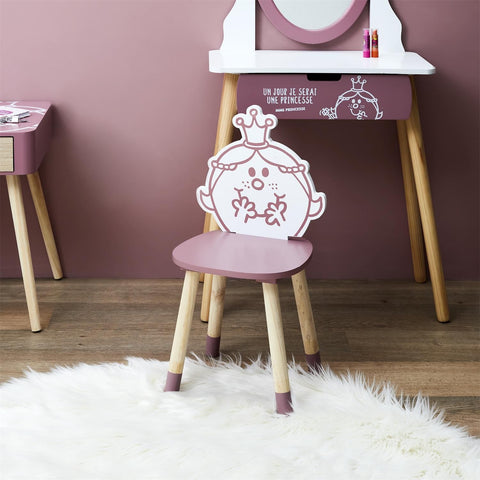 Chaise Enfant Madame Princesse Rose