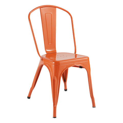 Chaise Niko En Métal Orange