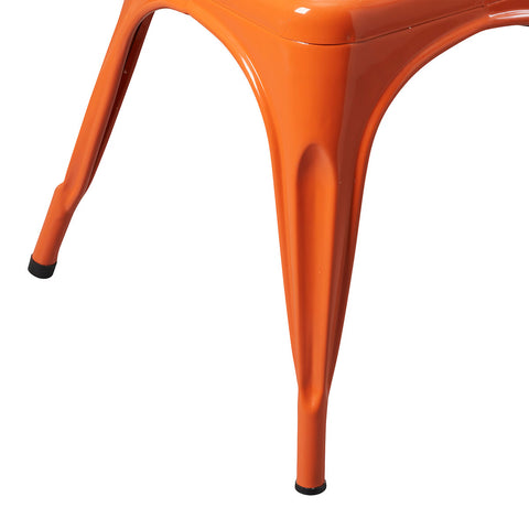 Chaise Niko En Métal Orange