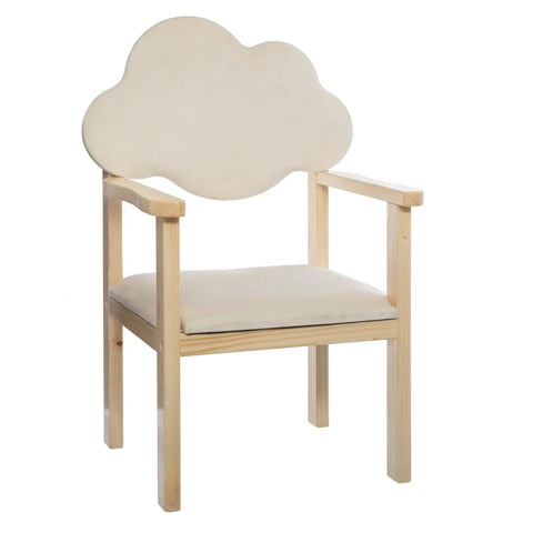 Chaise Pour Enfant Dossier Nuage Blanche