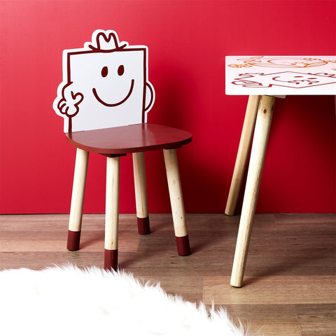 Chaise Pour Enfant Monsieur Costaud Rouge