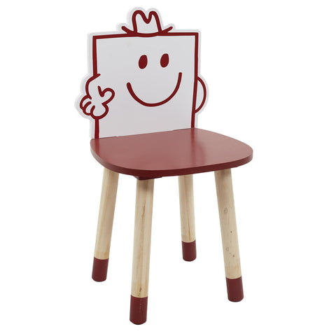 Chaise Pour Enfant Monsieur Costaud Rouge