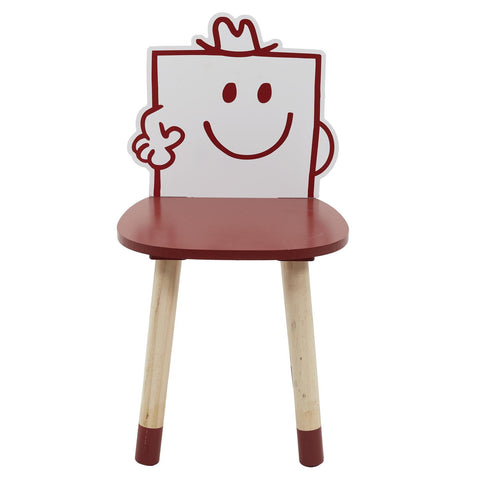 Chaise Pour Enfant Monsieur Costaud Rouge