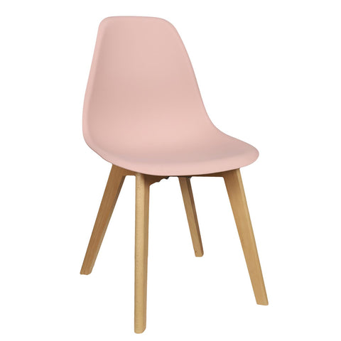 Chaise Scandinave Coque Rose Poudre