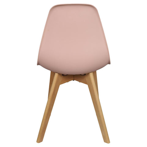 Chaise Scandinave Coque Rose Poudre