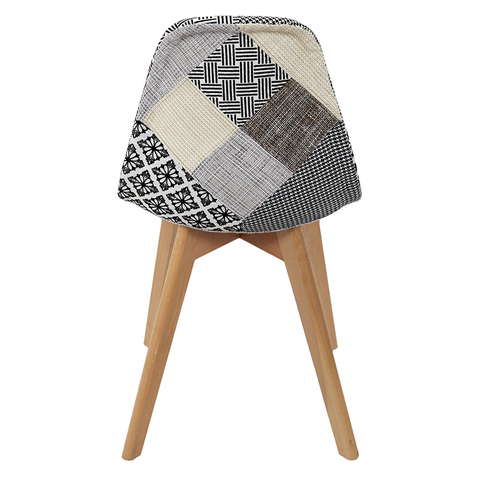 Chaise Scandinave Patchwork Gris