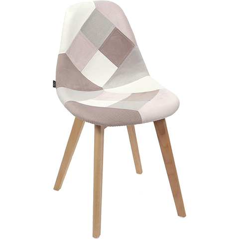 Chaise Scandinave Patchwork Rose