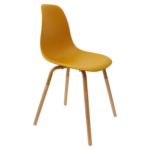 Chaise Scandinave Phenix Jaune Ocre