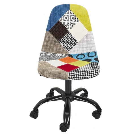 Chaise a roulette patchwork