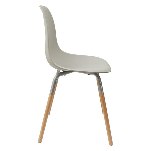 Chaise scandinave gris plastique prolfil