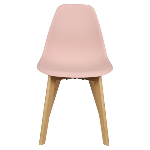 Chaise scandinave rose plastique